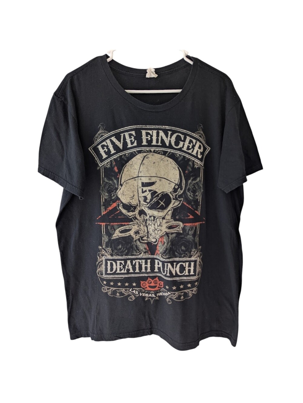 Five Finger Death Punch Shirt XL Black Graphic Band Tee Bay Island Sportswear